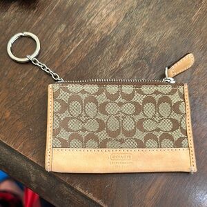 ➰Coach pocket wallet for key chain. Vintage.